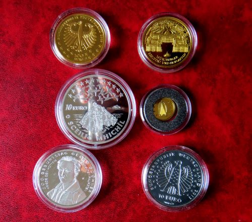 Gold- und Silbereuromünzen