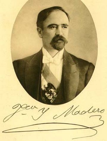 Autogramm des mexikanischen Prsidenten Francisco Madero