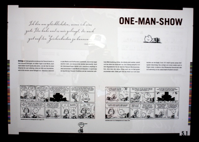 ONE-MAN-SHOW mit den Peanuts - Aus der Ausstellung "Happy Birthday, Charlie Brown! - Die Peanuts werden 60 " beim Erlanger Comicsalon 2010