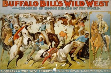 Werbeplakat von 1899 fr Buffalo Bills Wildwest-Show